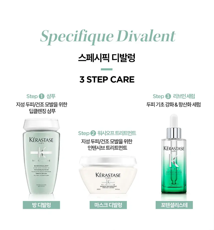 [지성 두피 케어] 케라스타즈 디발렁 샴푸 250ml 상세페이지 4